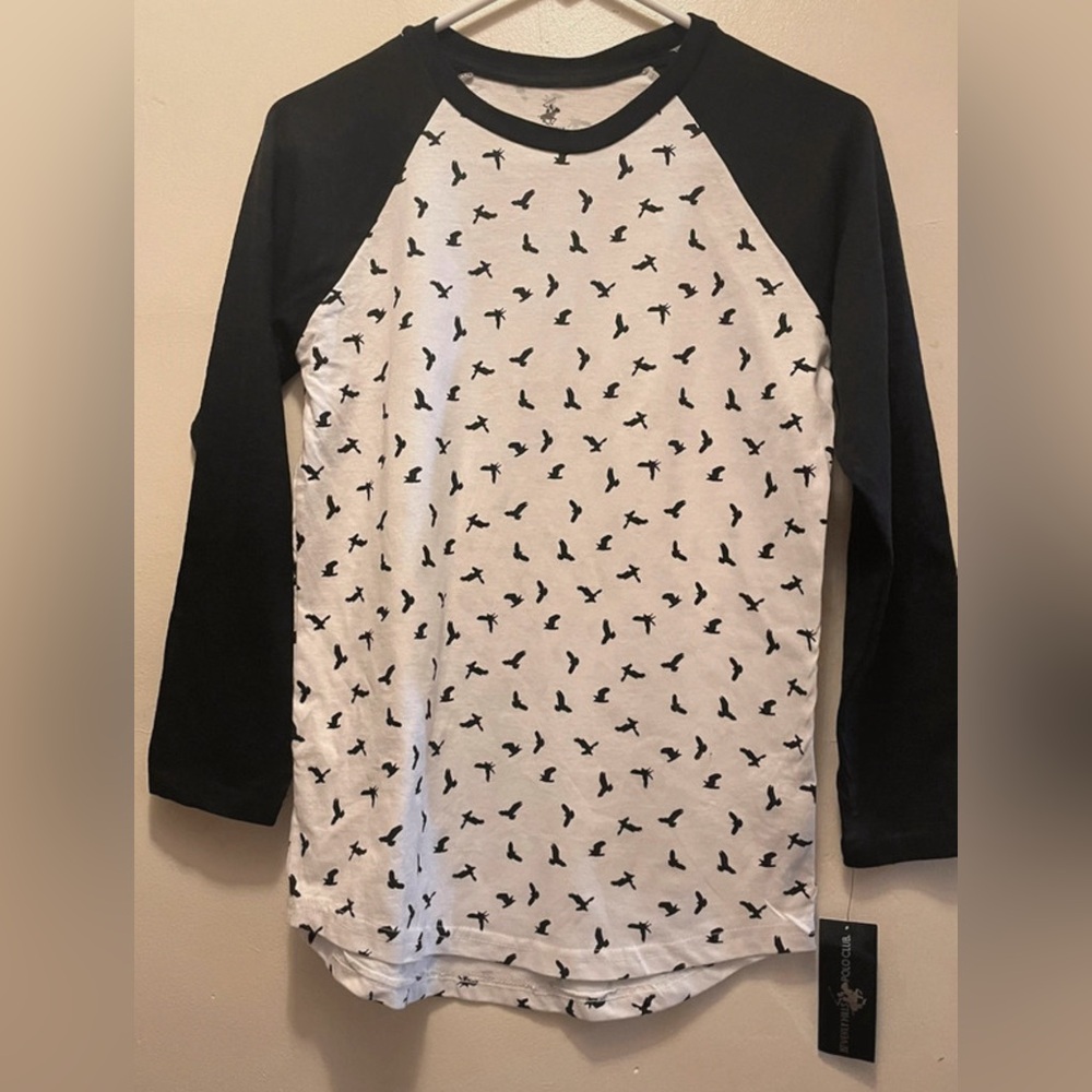 Cute boys long sleeve printed tee
